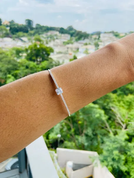 BRACELETE PRATA ZIRCONIAS