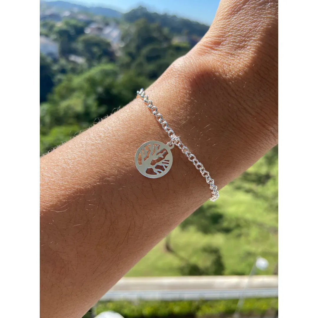 PULSEIRA PRATA ARVORE DA VIDA