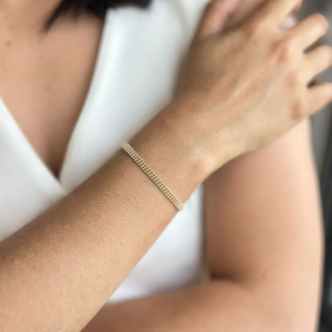 PULSEIRA DOURADA MALHA
