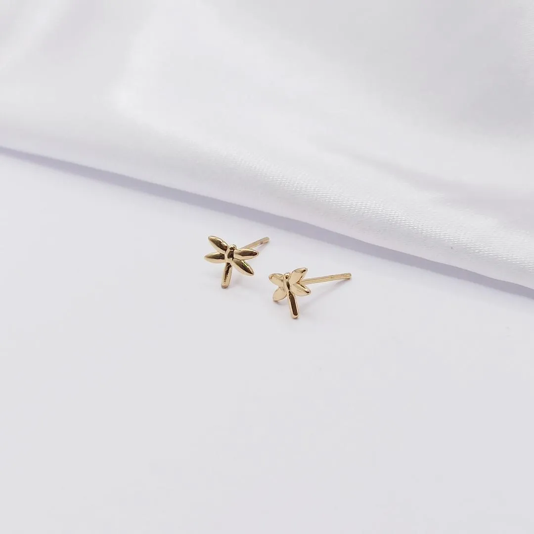 BRINCO DOURADO LIBÉLULA