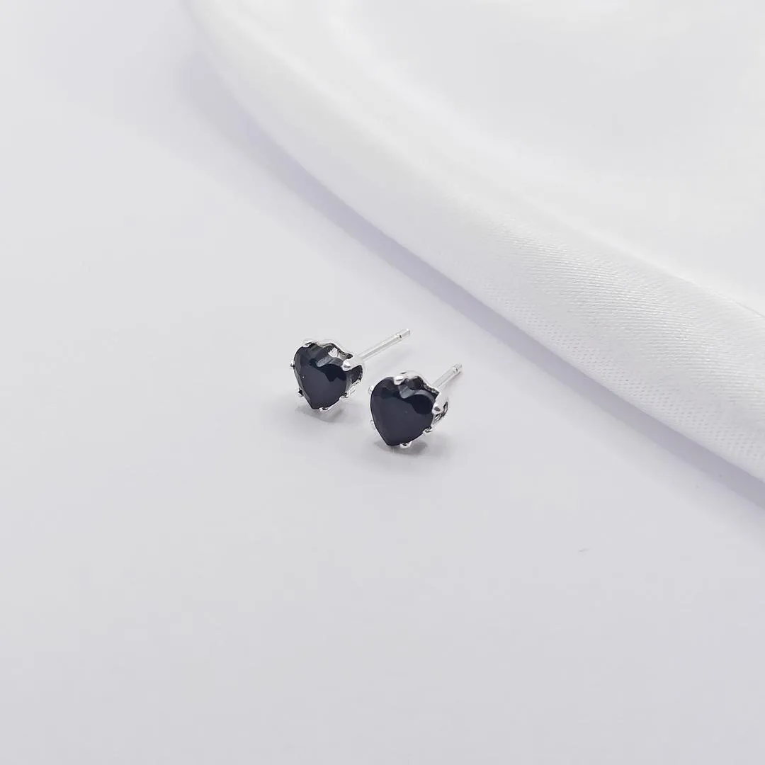 BRINCO PRATA CORAÇÃO BLACK G