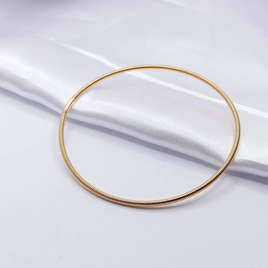 PULSEIRA DOURADA MALHA MOLA FINA
