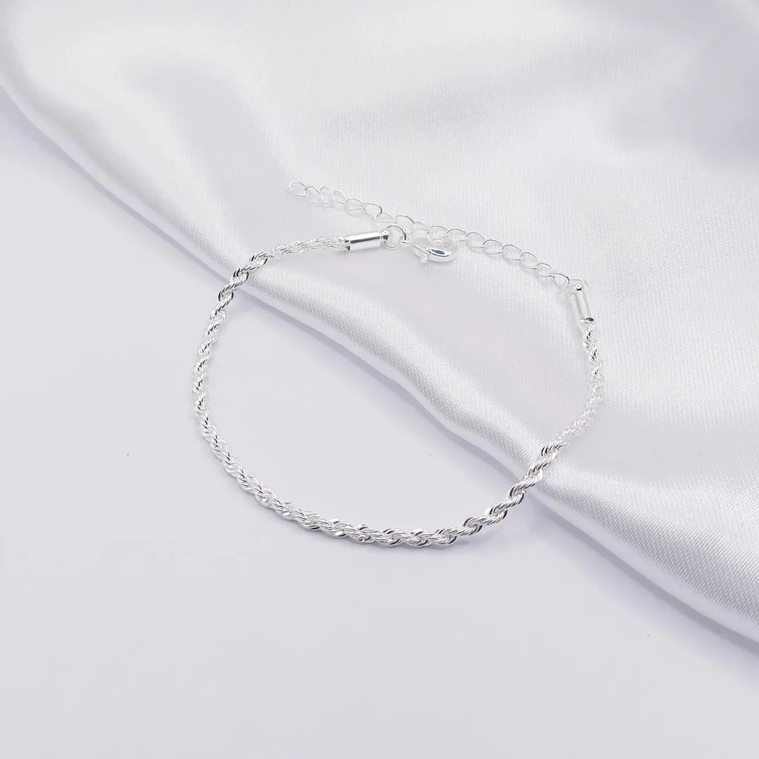 PULSEIRA PRATA CORDÃO BAIANO