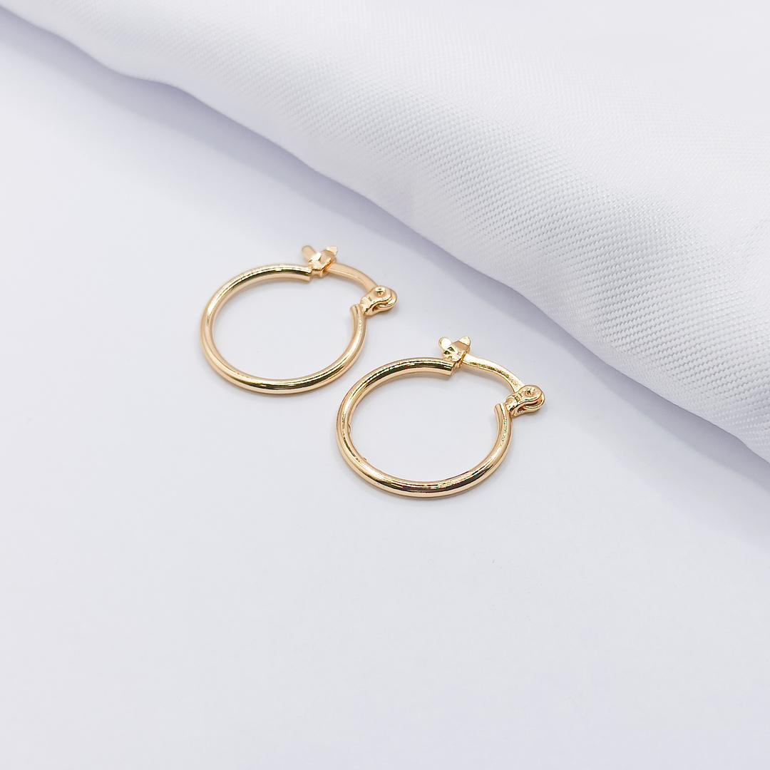 BRINCO DOURADO ARGOLINHA ARTICULADA FIO 1MM G