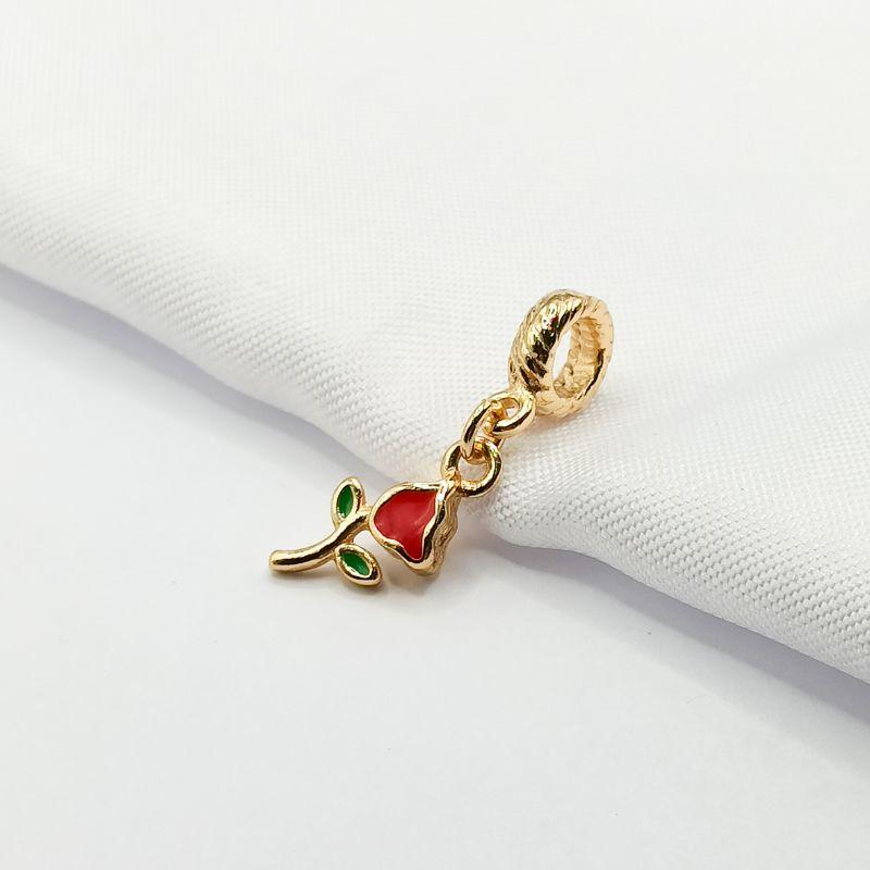 BERLOQUE DOURADO ROSA RESINADA