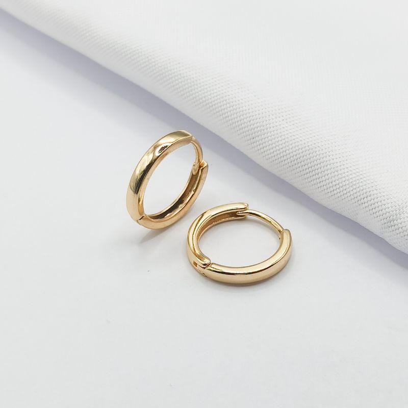 BRINCO DOURADO ARGOLINHA CLICK LISA