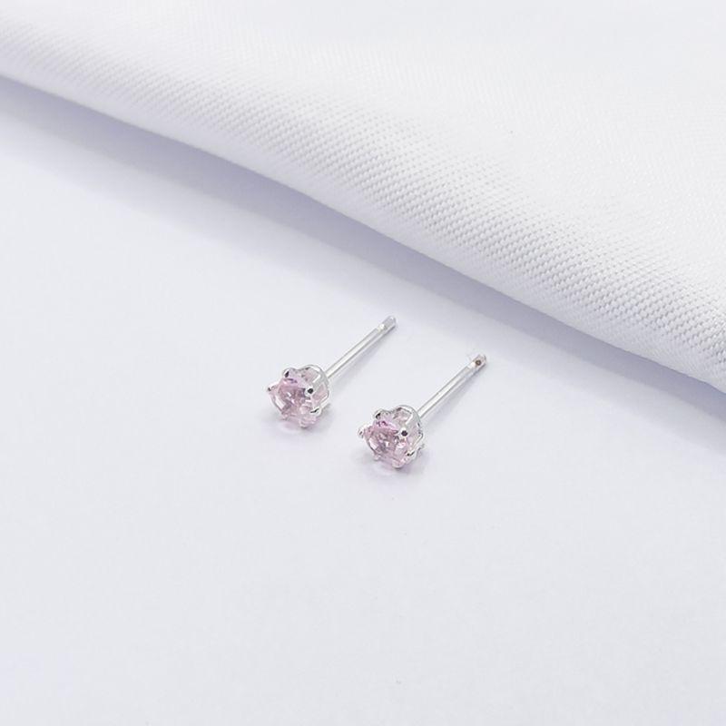 BRINCO PRATA  CORAÇÃO ROSA P