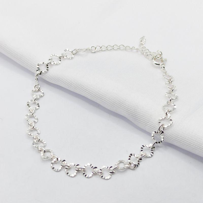 PULSEIRA PRATA ELO PLISSADO
