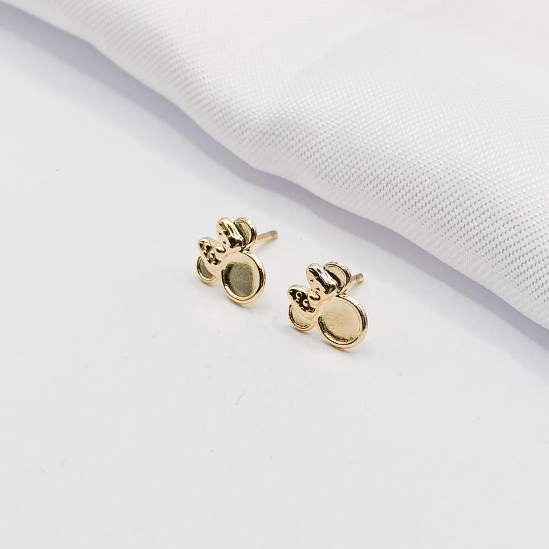 BRINCO DOURADO MINNIE MOUSE