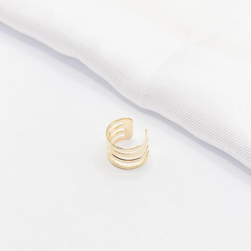 PIERCING FAKE DOURADO 4 FILEIRAS LISAS