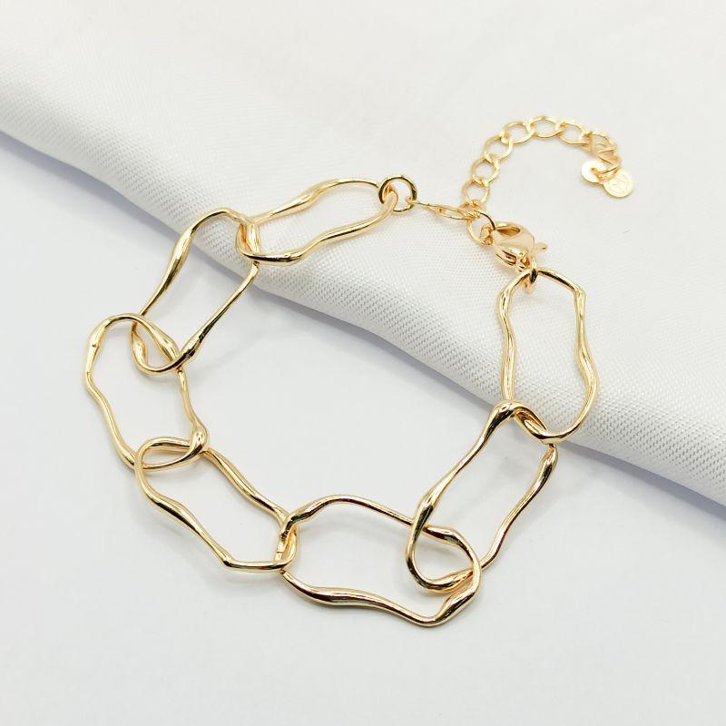 PULSEIRA DOURADA ELO ORGÂNICO