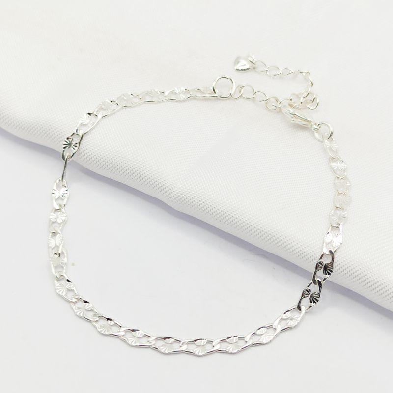PULSEIRA PRATA ELO PIASTRINE DETALHADO