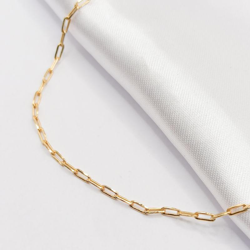 GARGANTILHA DOURADA CHOKER ELO CARTIER 35CM