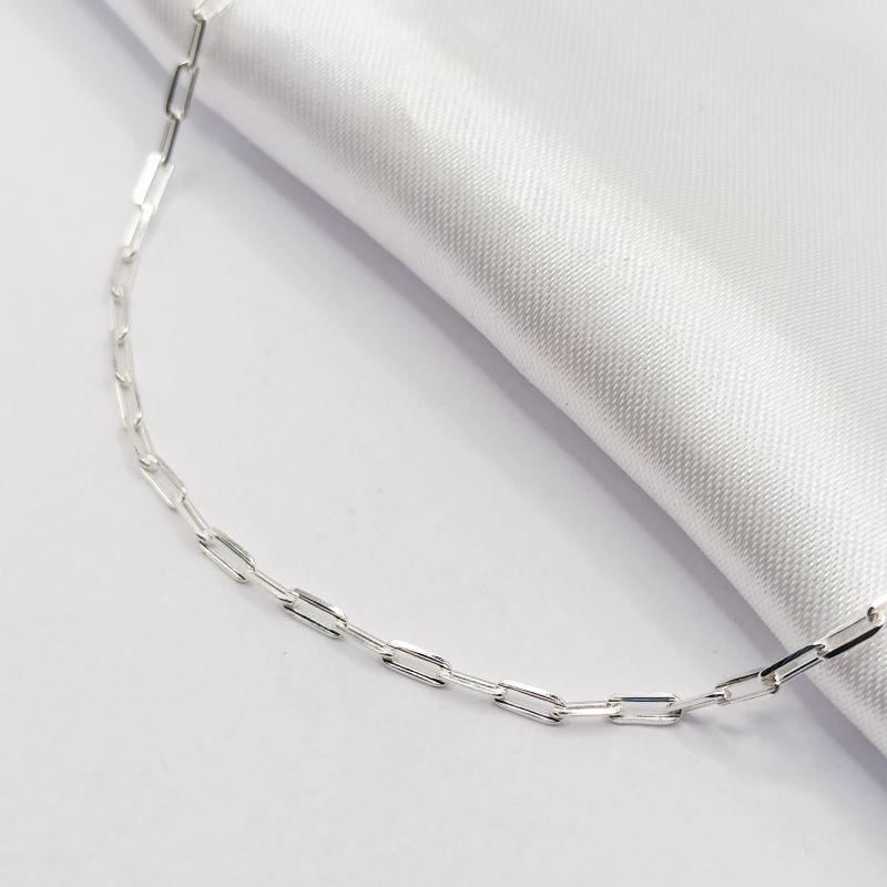 GARGANTILHA PRATA  CHOKER ELO CARTIER 35CM