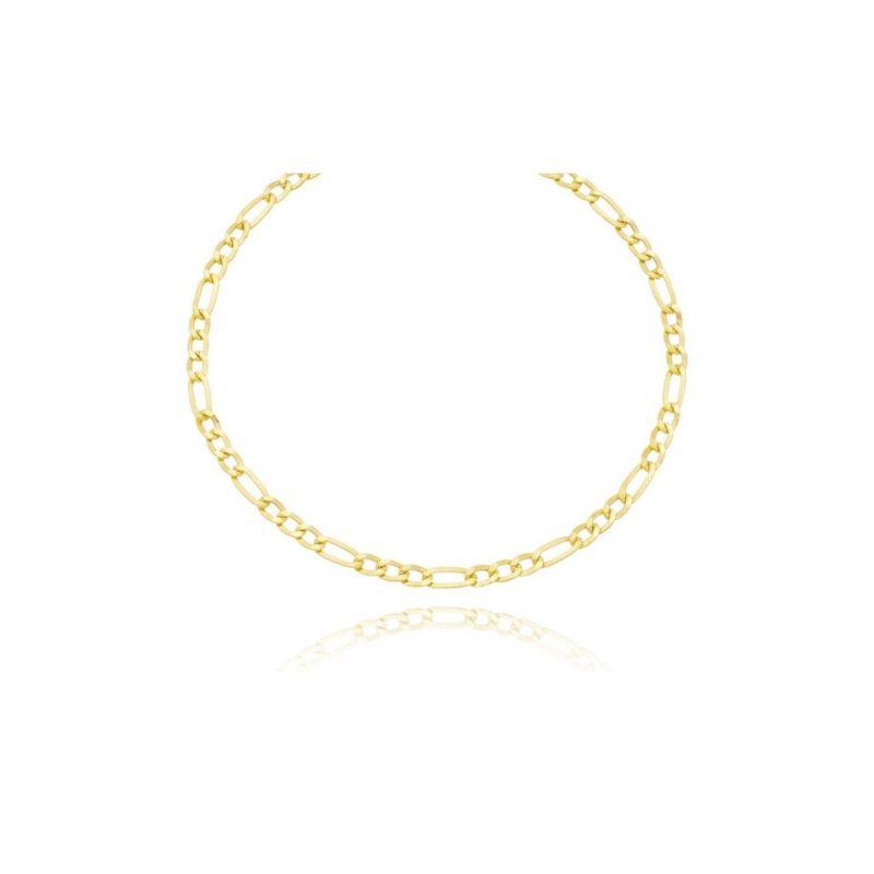 Pulseira Dourada Masculina Infantil 3x1 Fina