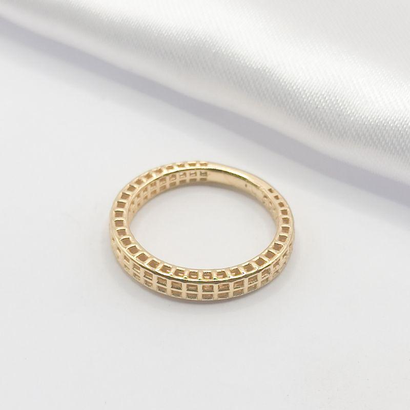 ANEL DOURADO VAZADINHO