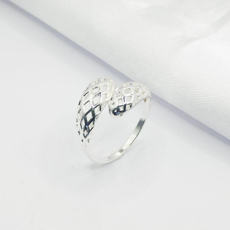 ANEL PRATA DUAS PONTAS REDE ORGÂNICO