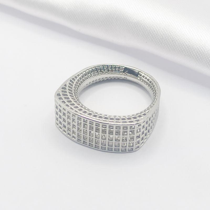 ANEL RÓDIO QUADRADO VAZADO