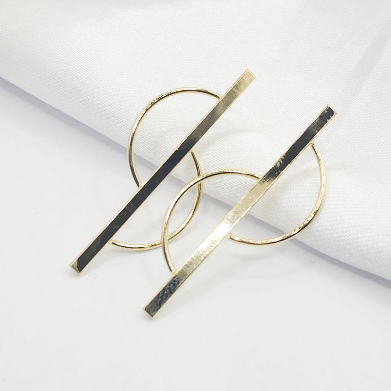 BRINCO DOURADO CIRCULO CORTADO POR FILETE