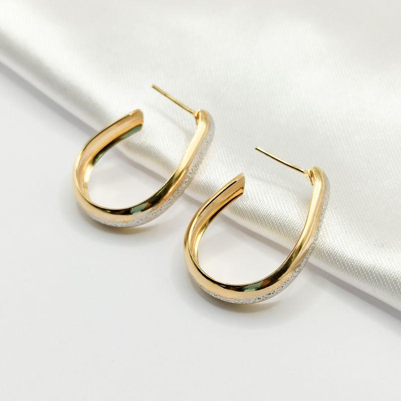 BRINCO DOURADO GANCHO COM FILEIRA CANETA DE RÓDIO