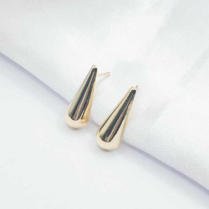 BRINCO DOURADO GOTA RETA