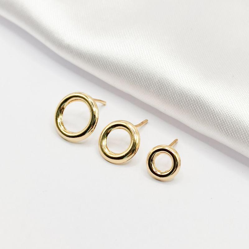 BRINCO DOURADO TRIO ARO LISO