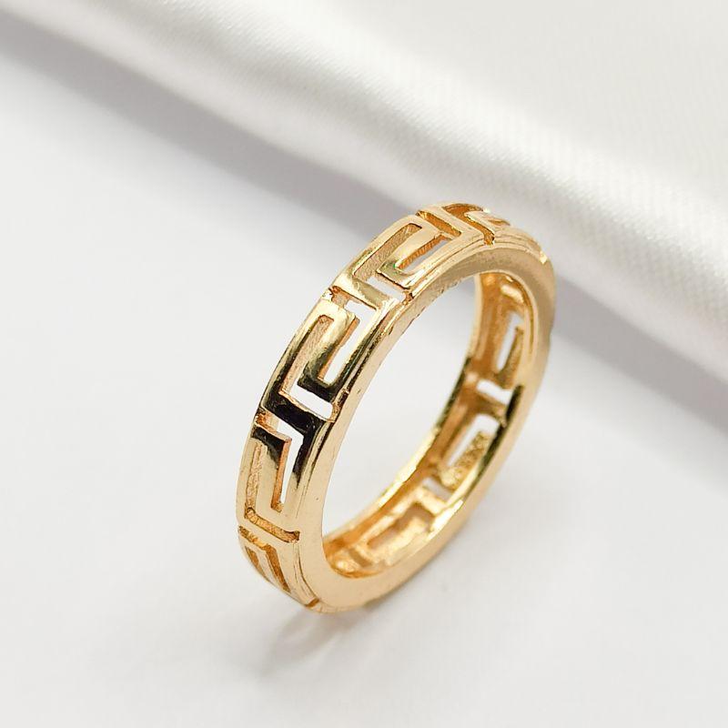 ANEL DOURADO FRISO GREGO