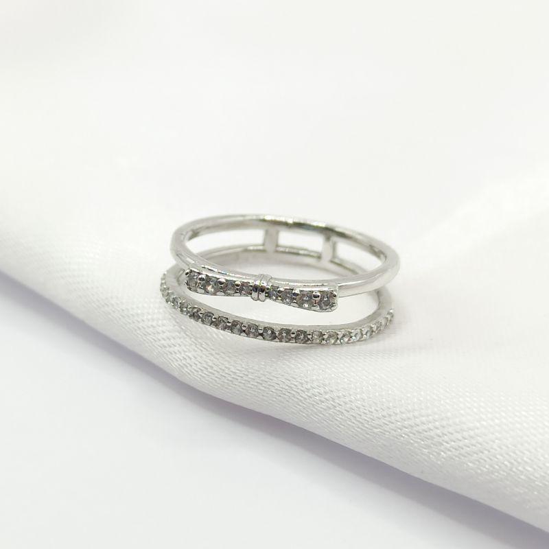 ANEL RÓDIO DOIS FIOS LAÇO CRAVEJADO