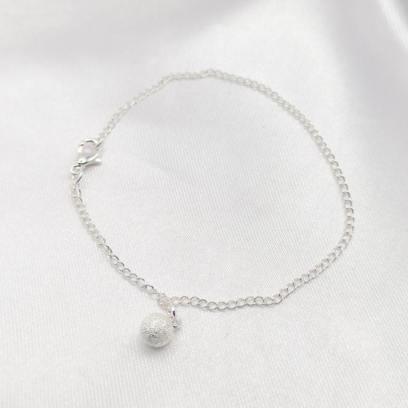 PULSEIRA PRATA BOLA MACIÇA